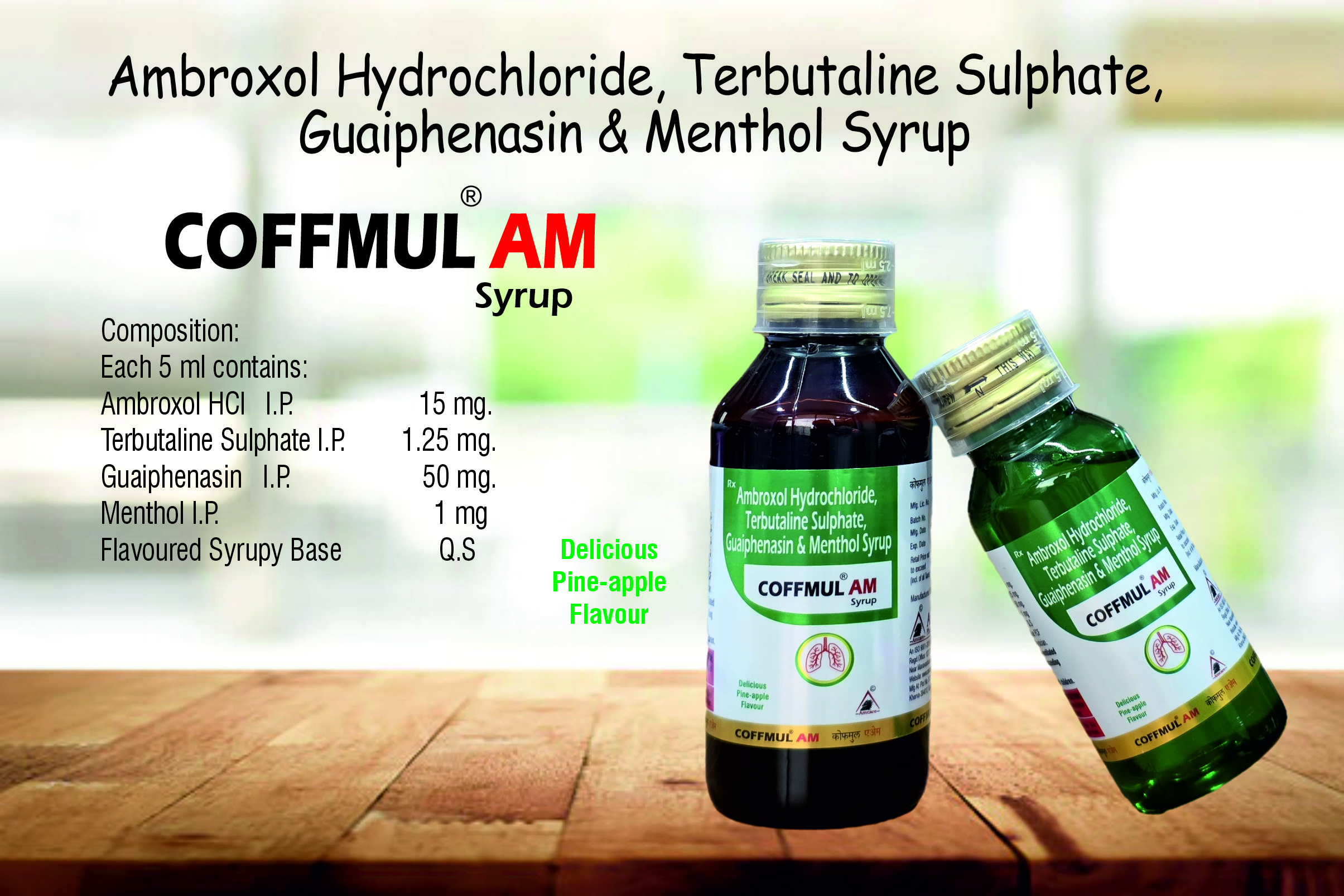 Coffmul®AM Syrup | Amcare Pharmaceutical