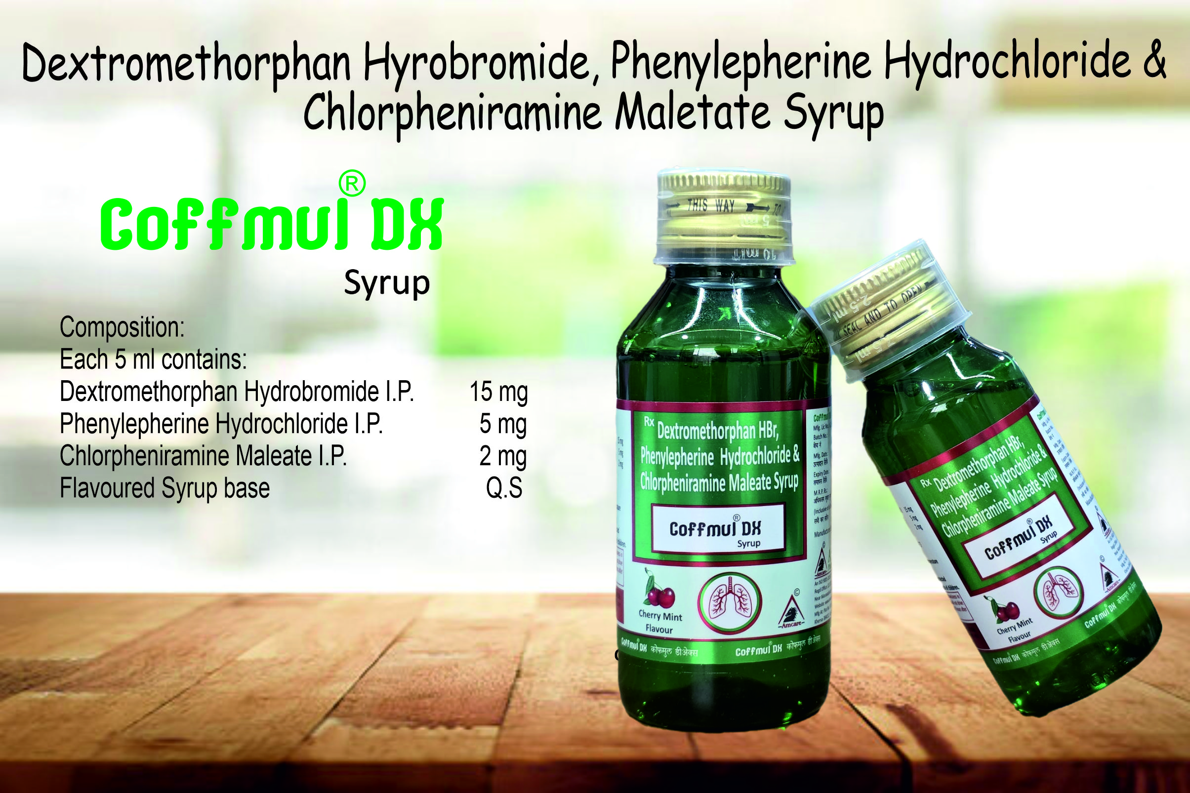 Coffmul®DX Syrup Green | Amcare Pharmaceuticals