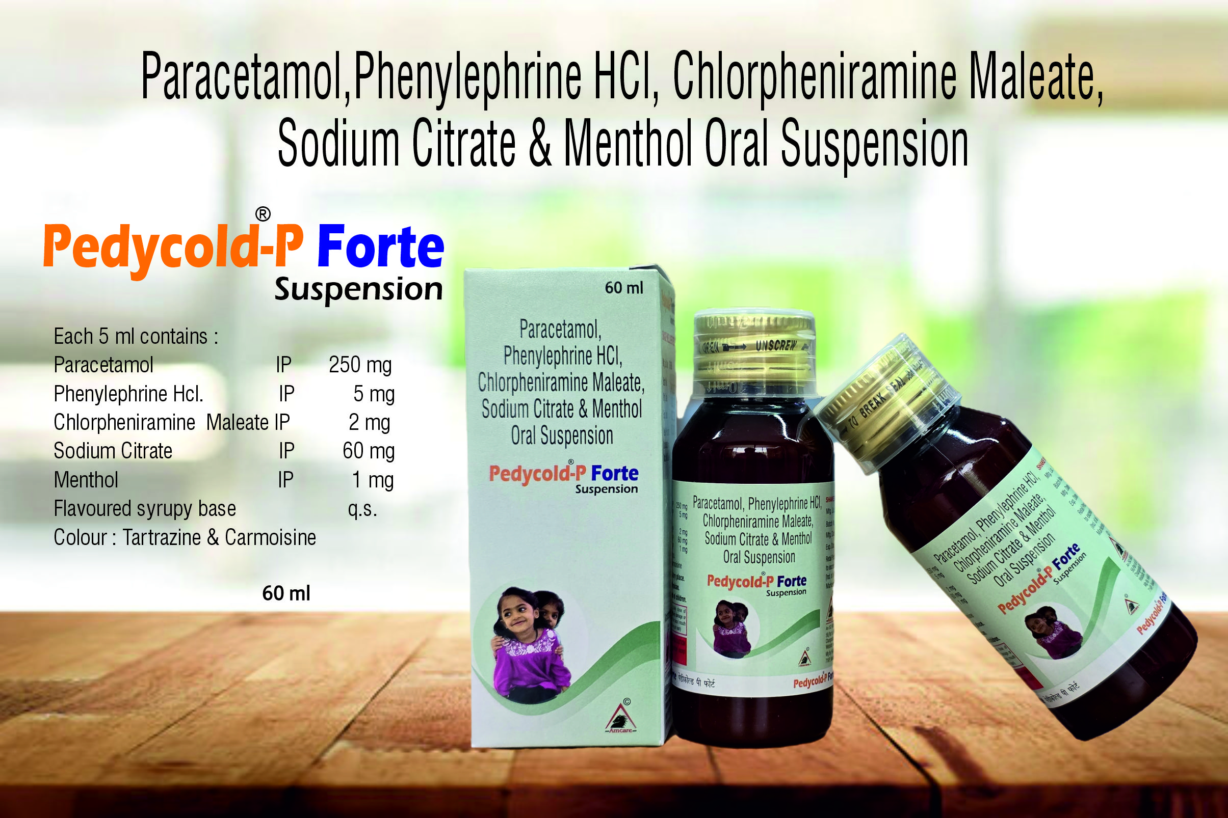 Pedycold®P Forte suspension | Amcare Pharmaceuticals