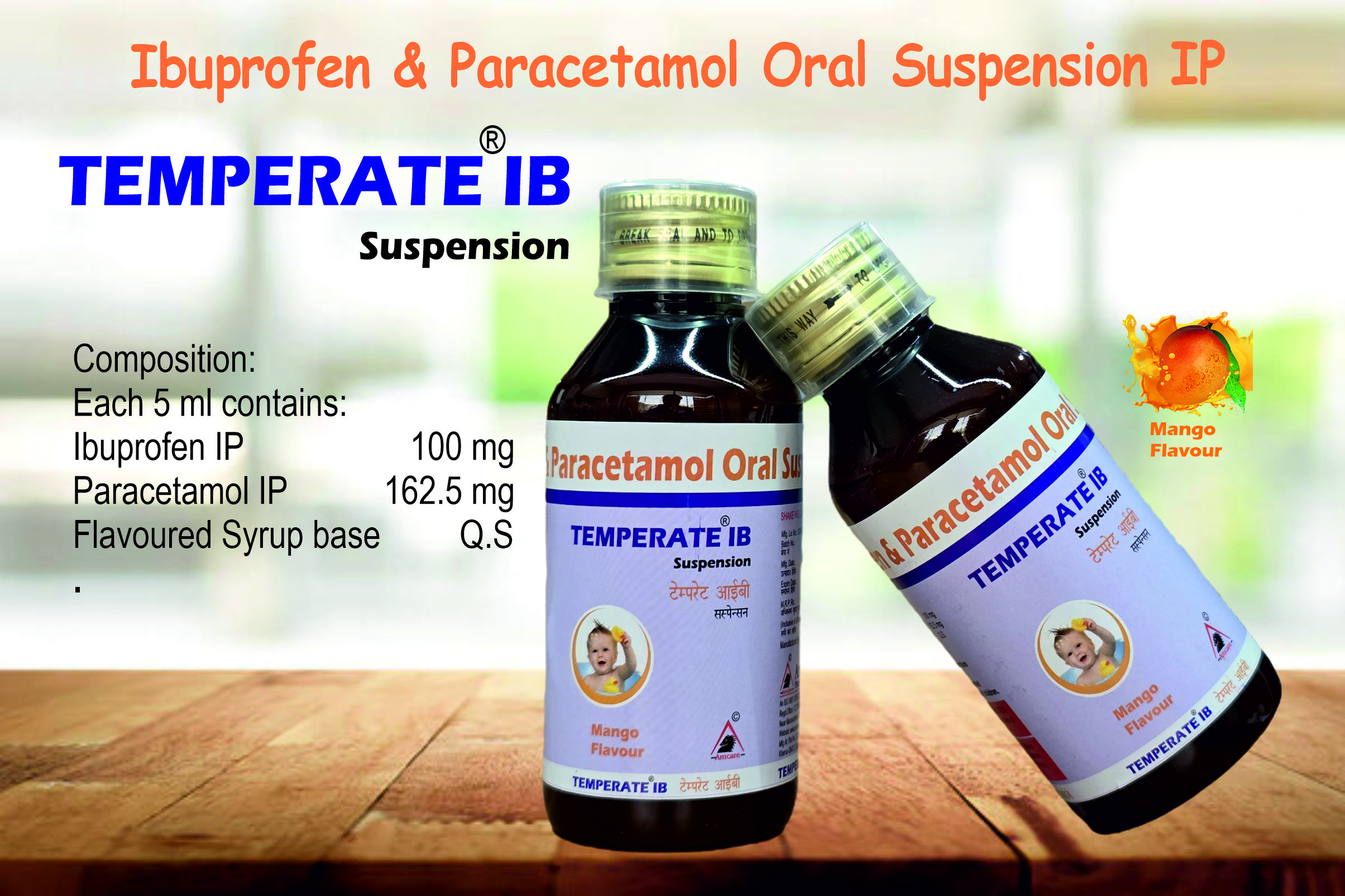 Temparete®IB Suspension | Amcare Pharmaceuticals
