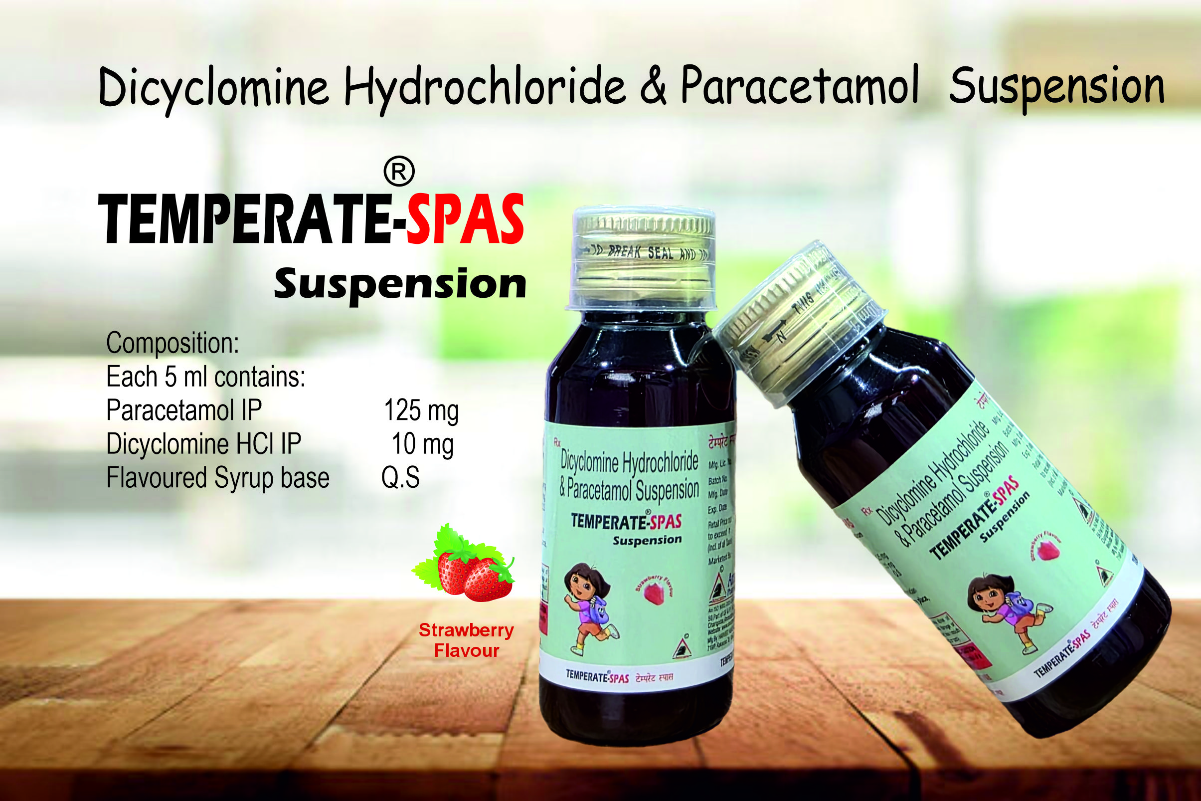 Temparete®SPAS Suspension | Amcare Pharmaceuticals